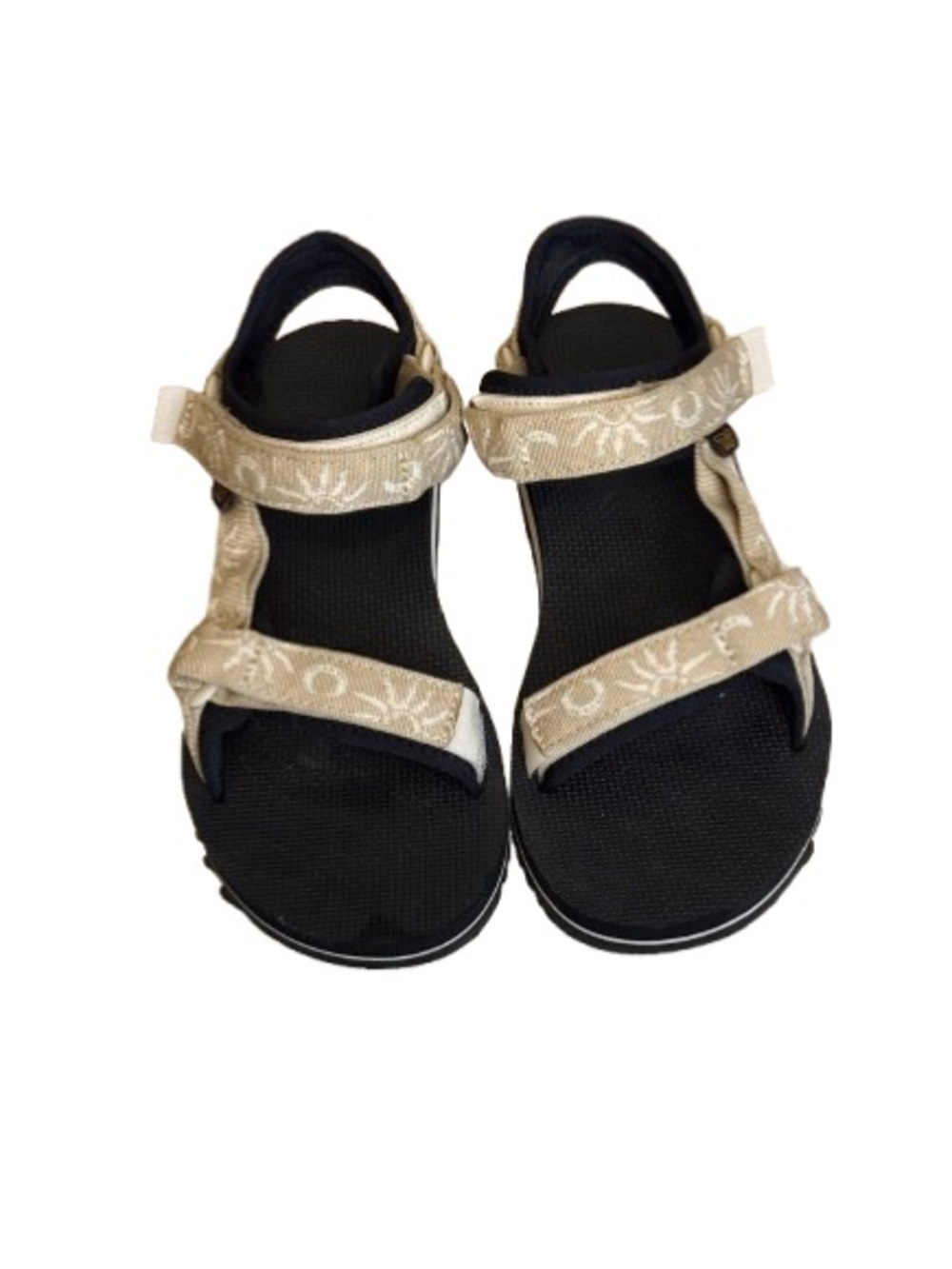 Teva Original Universal Vibram Sandals Tan Floral Women’s 8 EU39 NWOB